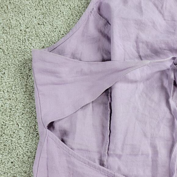 Urban Outfitters Womens Dress 8 Purple Halter Neck Open Tie Back Bodycon Mini - Picture 2 of 12